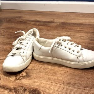 Sam Edelman women’s white leather low top sneakers size 7.5